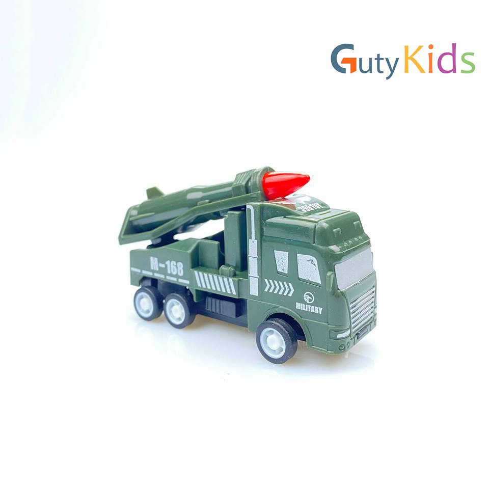 Combo 6 xe mô hình quân đội siêu ngầu cho bé, đồ chơi cho bé thoải sức sáng - Gutykids