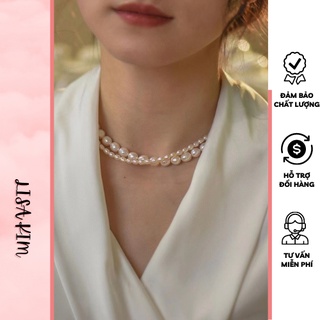 Vòng cổ xoắn hạt gạo size 3-4 + 7-8 li