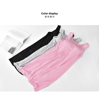 Váy ngủ cotton sát nách có đệm ngực