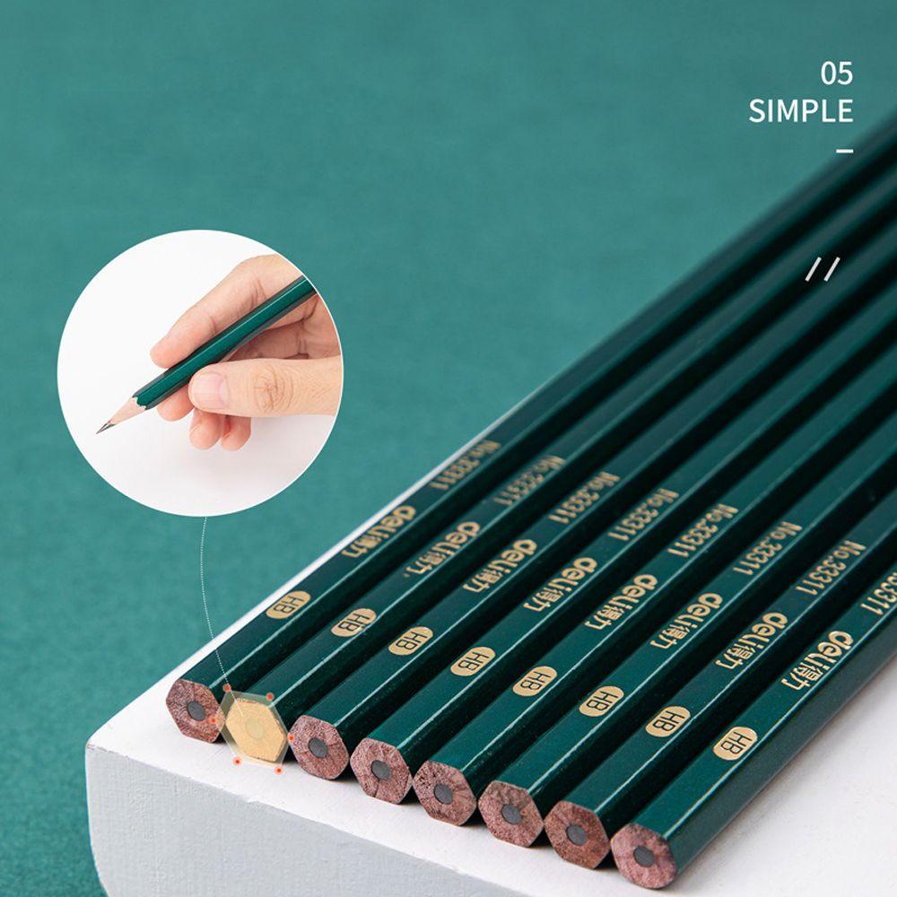 Bộ Bút Chì Màu Đen Ngòi Vừa Cứng 2H Vẽ Tranh Nghệ Thuật