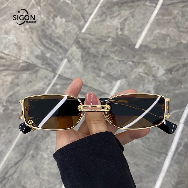 Kính Mát Gọng Vuông Phong Cách Retro Thời Trang Cho Nam Nữ