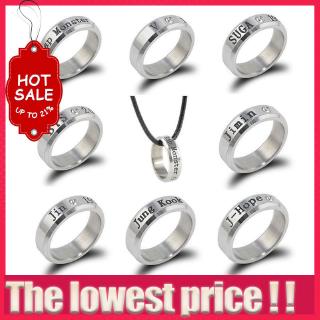  Nhẫn khắc chữ tên thành viên nhóm nhạc BTS độc đáo