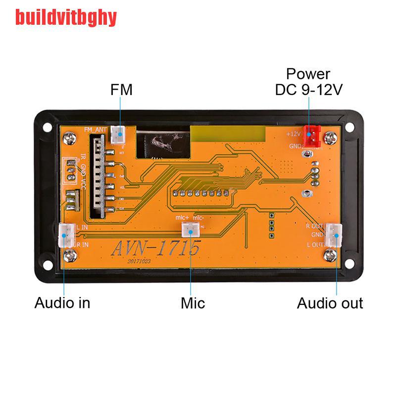 Mô Đun Bảng Mạch Giải Mã Âm Thanh Mp3 Bluetooth 4.2 Fm Aux 12v Cho Xe Hơi