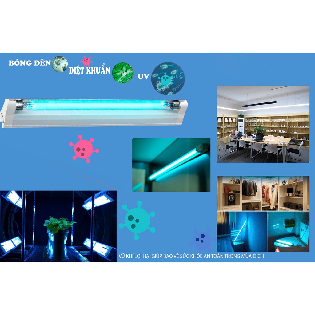 Bóng Đèn Cực Tím  Bóng Đèn khử khuẩn UV 45 - Ship từ 2 bóng
