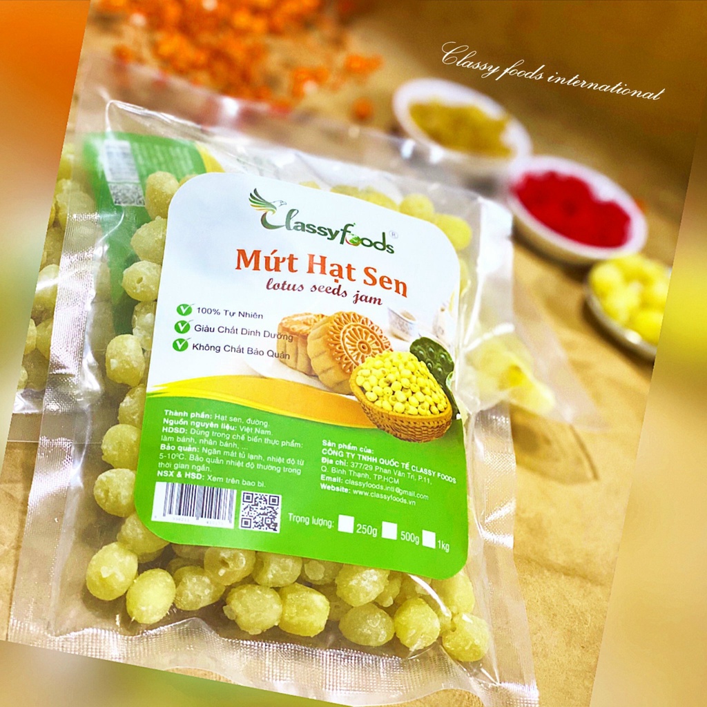 Mứt hạt sen Calssyfoods 500gr