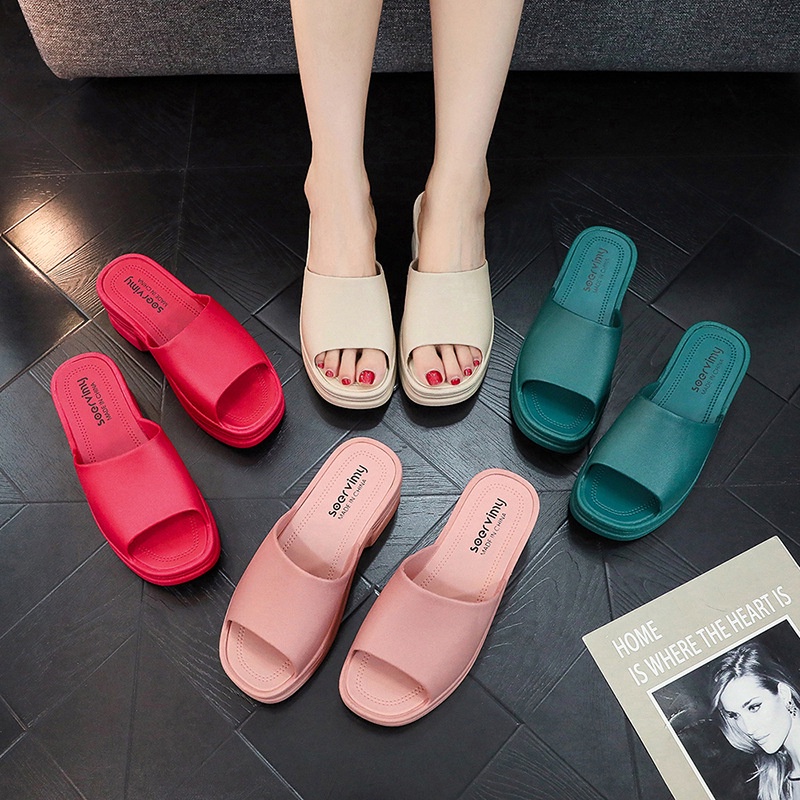 Dép Sandal Đế Xuồng Quai Lưới Thời Trang Dành Cho Nữ