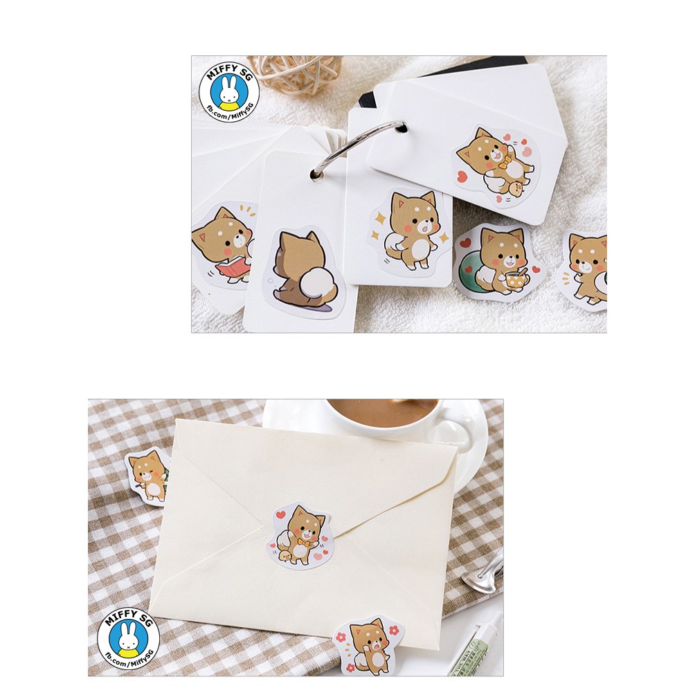 Bộ 45 sticker Nhật ShibaInu cho planner/bullet journal