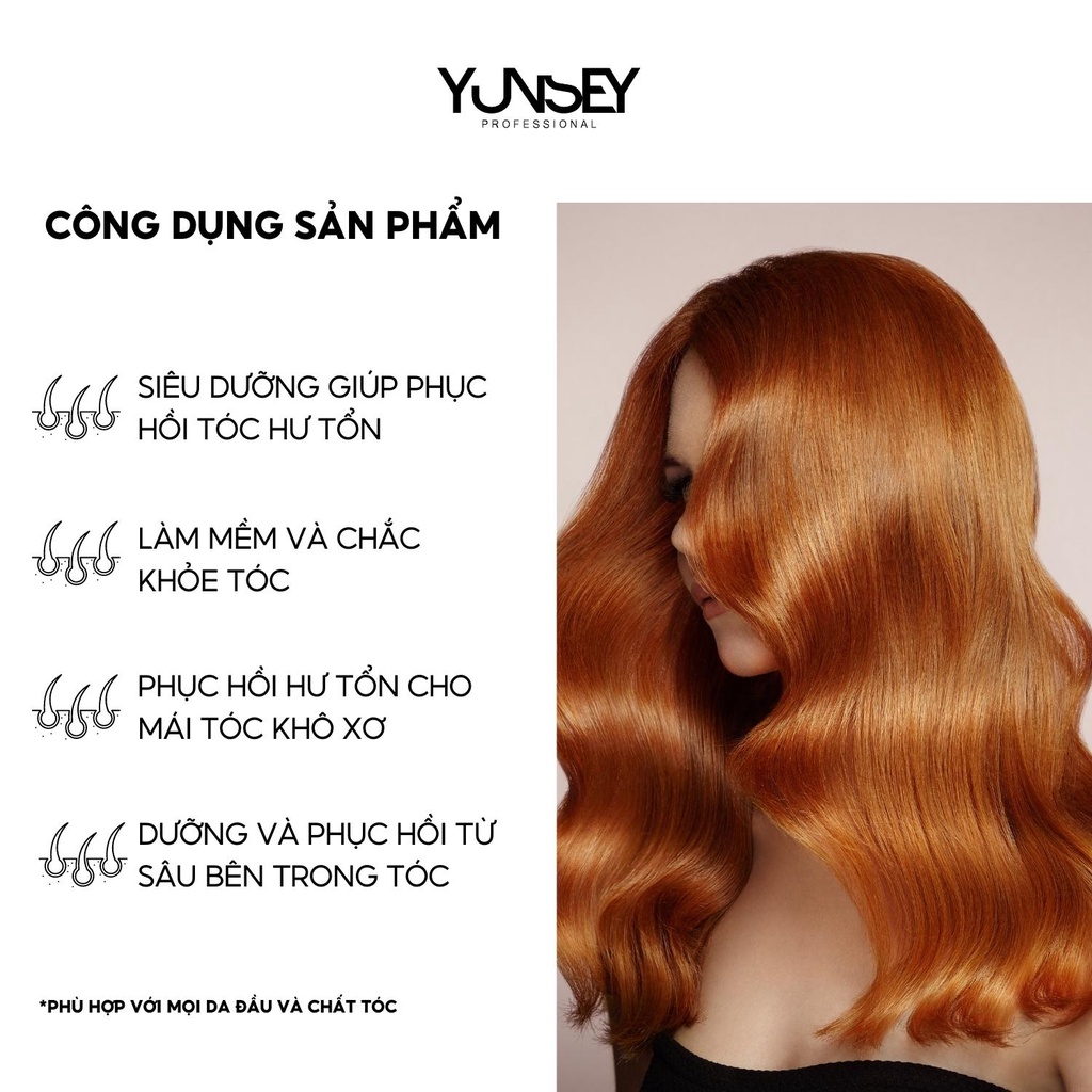 Mặt nạ ủ tóc cấp ẩm chuyên sâu Yunsey Ultra Nourishing Hair Mask 500ml