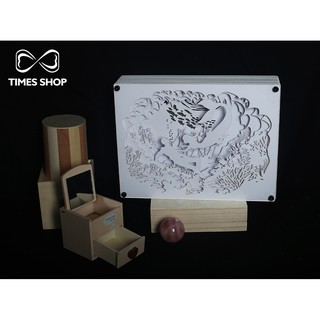 Đèn trang trí 3D - Dream box - Tiên cá
