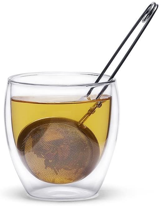 Dụng cụ lọc trà bằng thép không gỉ có tay cầm dài tiện lợi