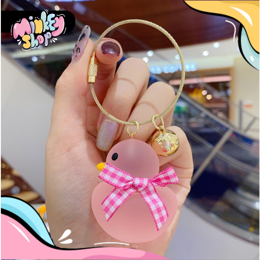 Móc Khóa Đẹp Hình Vịt Cute phụ kiện Túi Xách dễ thương -Minkey