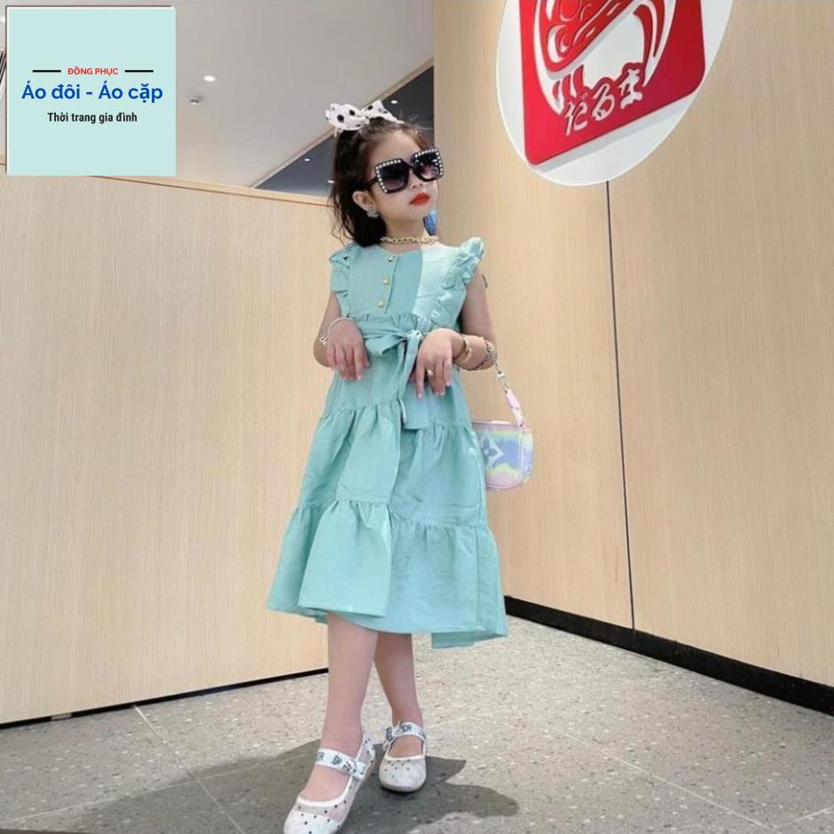 [HOT] Đầm bé gái, kiểu dáng đầm maxi may xếp ly cho bé gái - Thời trang trẻ em - Bảo Vy (210569)