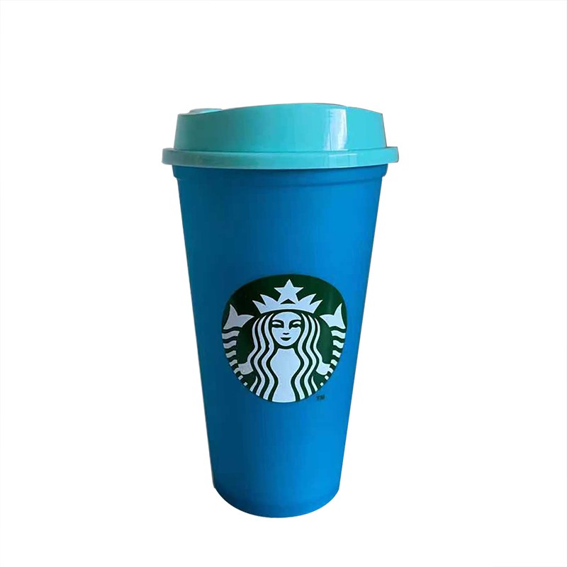 STARBUCKS Ly Uống Cà Phê Đổi Màu Đáng Yêu 473ml / 16floz