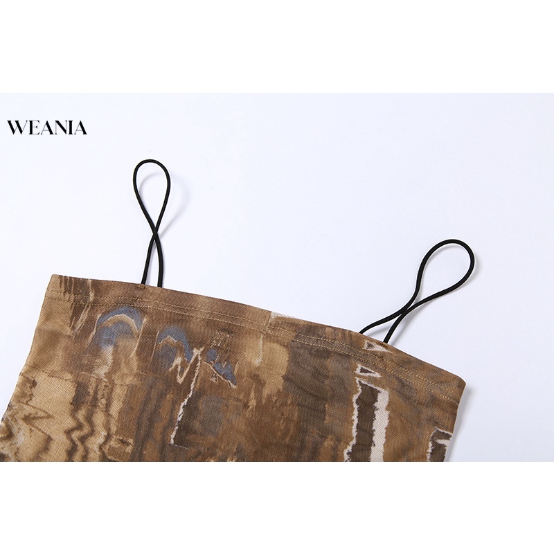 Áo Hai Dây Hở Lưng In Họa Tiết Thời Trang Cho Nữ