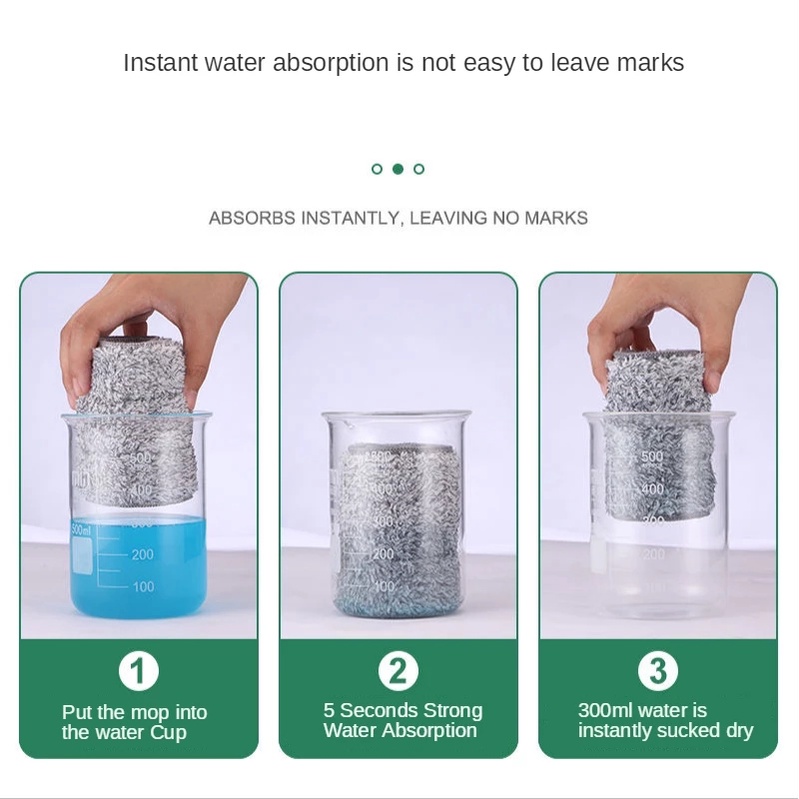 Đầu Lau Nhà Tròn / Hình Chữ Nhật Thay Thế Bằng Sợi Micro Tiện Dụng