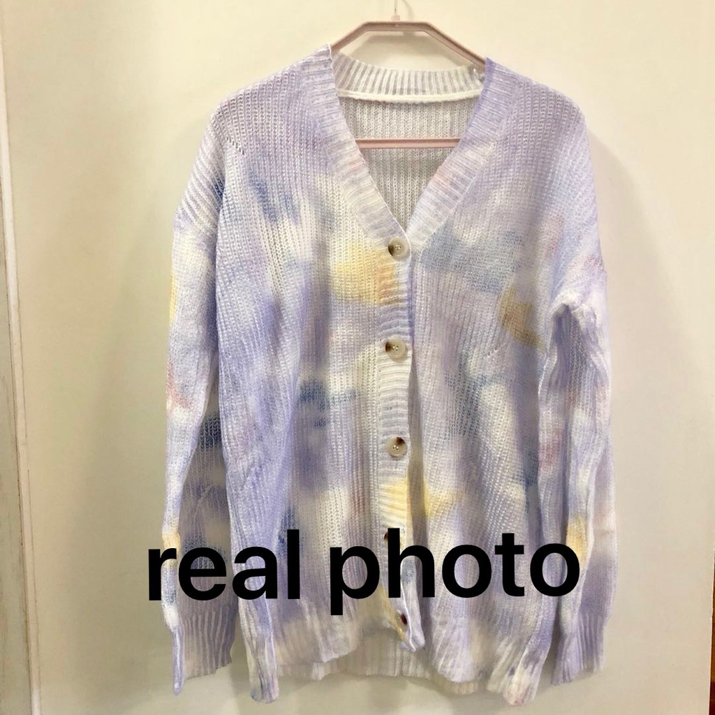 Áo len oversize jennie blackpink colorful sweater kint coat Cardigans