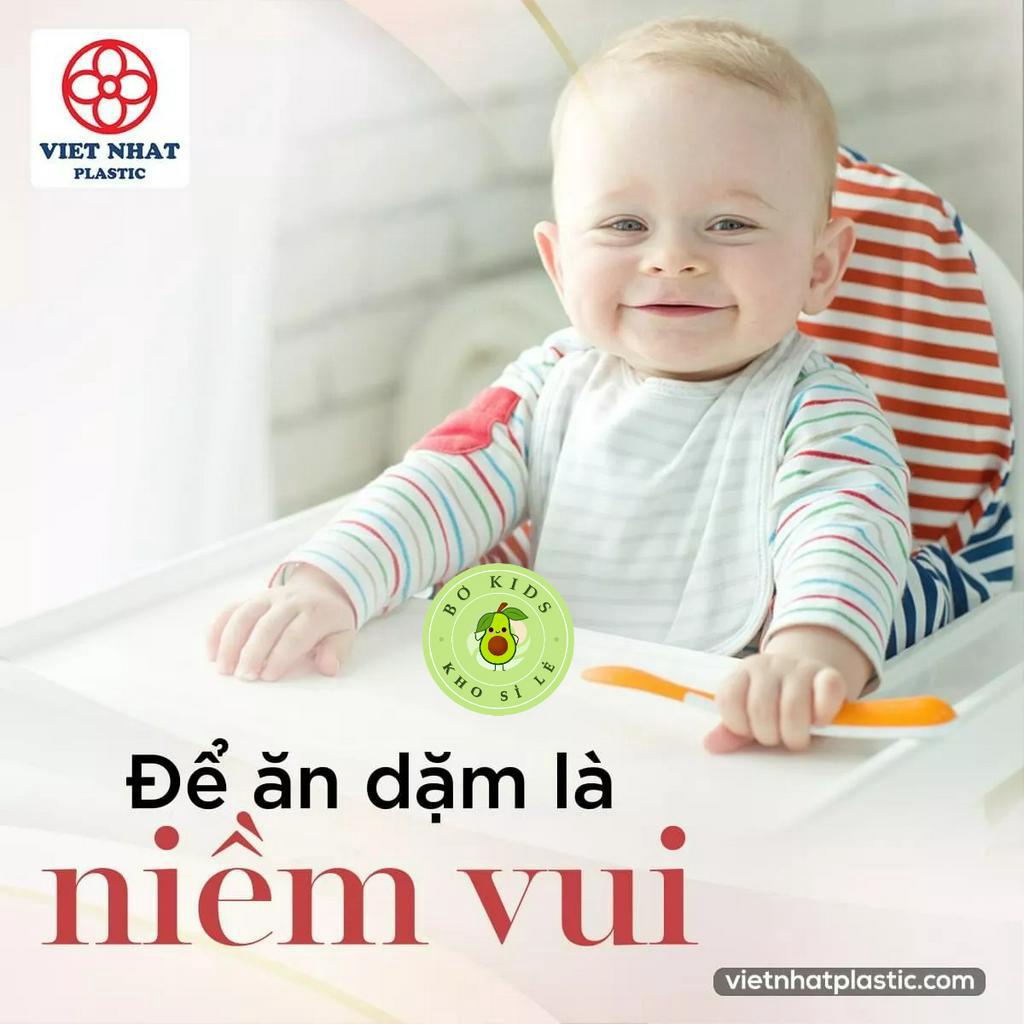 Khay ăn dặm 3 ngăn cho bé , khay cơm văn phòng tròn bằng nhựa việt nhật (MS:8021) chất lượng cao