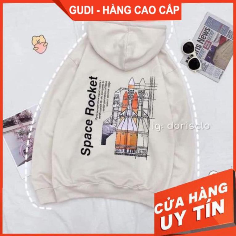 Áo Nỉ Hoodie Nữ Nam Unisex Tên Lửa, Áo Thun Nỉ Chất Đẹp | BigBuy360 - bigbuy360.vn