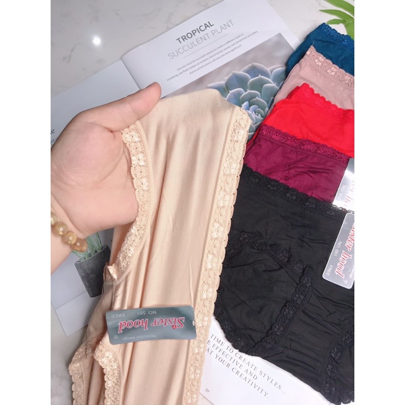 Quần lót nữ Thái Lan cotton pha ren mã SISTERHOOD 551 nhập khẩu THÁI LAN