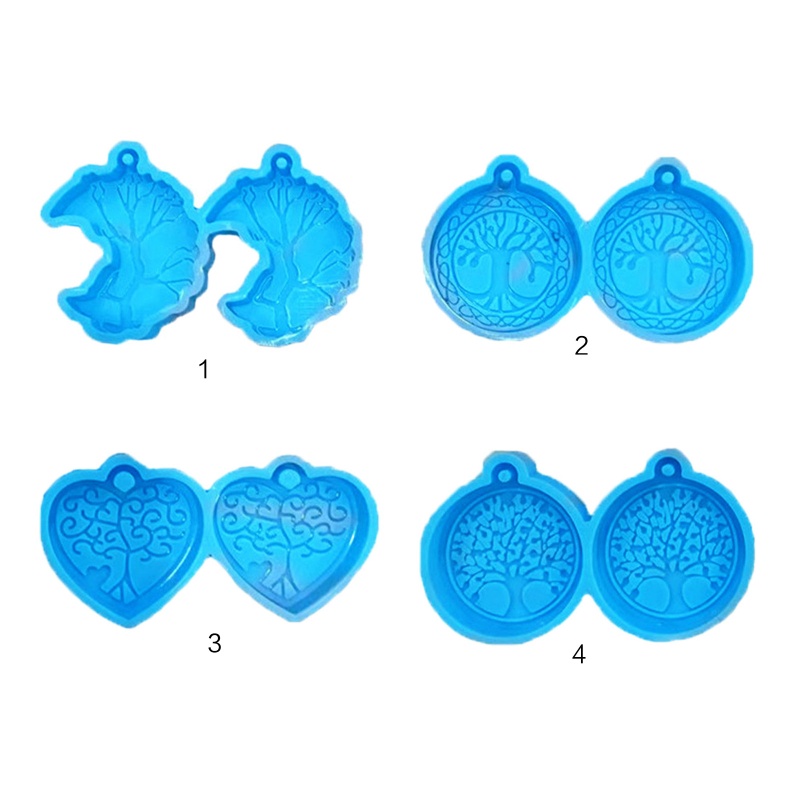 Set 1 / 4 Khuôn Làm Móc Khóa Hình Cây Sự Sống