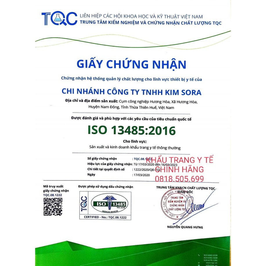 Khẩu trang y tế xuất Nhật Kim Sora (Hộp 50 cái)