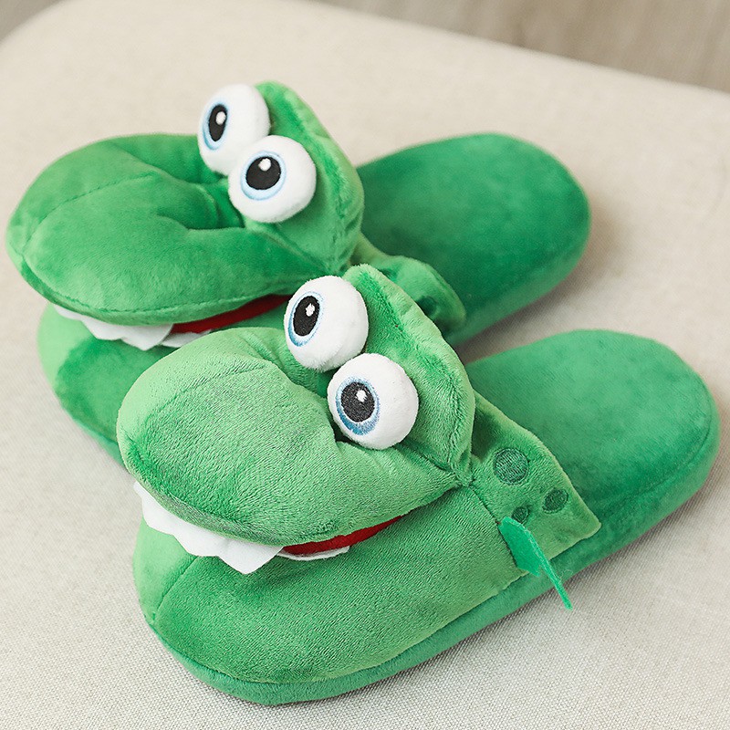 Dép Bông Đi Trong Nhà Hình Cá Sấu Đi Há Miệng Dép Bông Đi Trong Nhà Nữ Cute