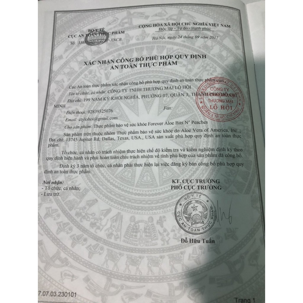 Nước Lô Hội, Nước Ép Quả Đào Forever Aloe Bits N peaches 077FLP Forever