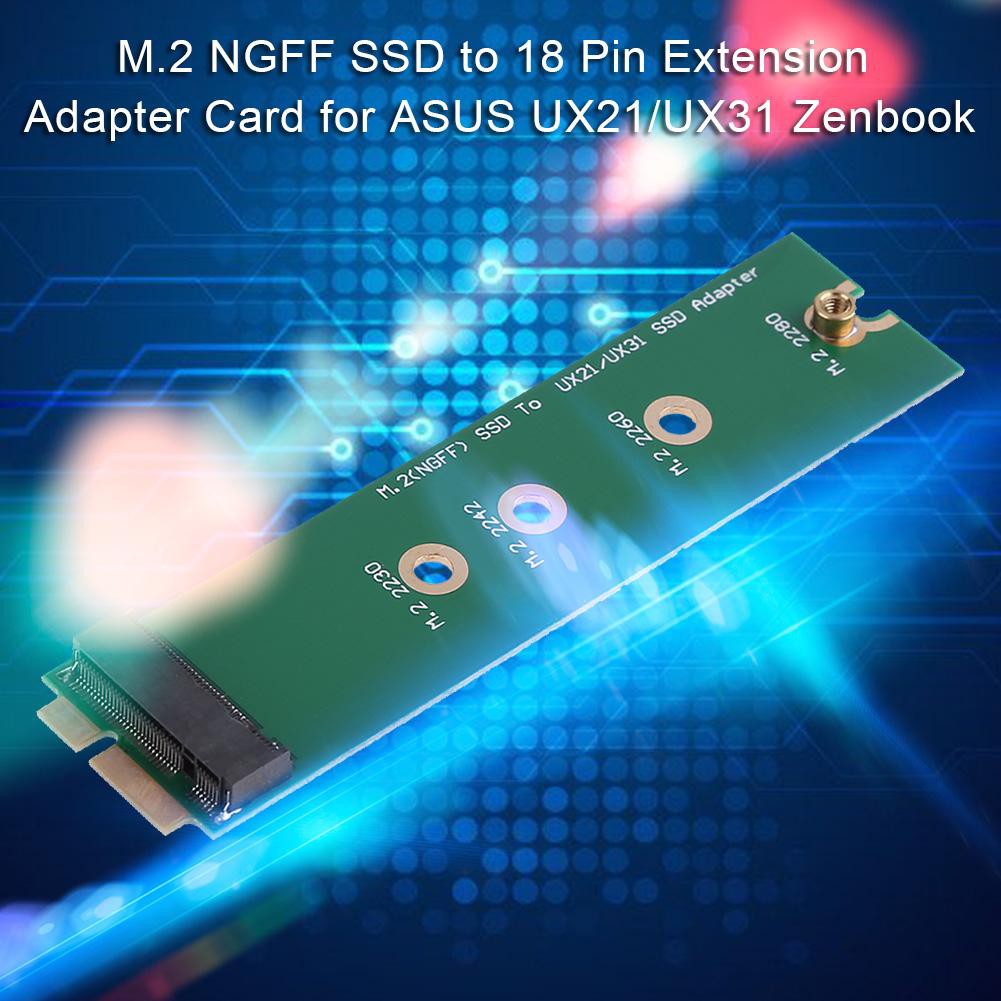 Thẻ Chuyển Đổi Mở Rộng 1.13 M.2 Ngff Ssd Sang 18 Pin Cho Asus Ux21 / Ux31 Zenbook | BigBuy360 - bigbuy360.vn