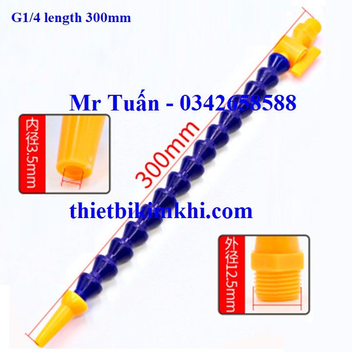 Vòi tưới nguội 1/4 inch ren 12mm có khóa
