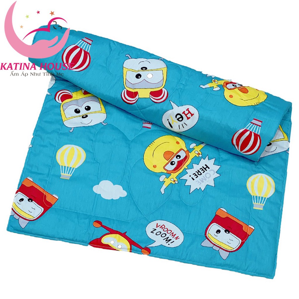 Mền cho bé vải cotton Thắng Lợi 80x100cm, mềm mát, thấm hút mồ hôi tốt, nhiều họa tiết hoạt hình thân thuộc gần gũi