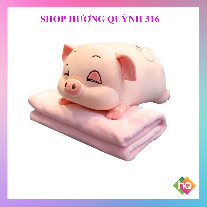 (HQ) Gấu Bông Heo Lười Mắt Híp 50cm