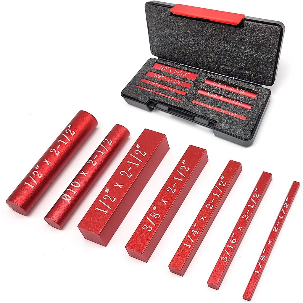 Bộ 7 Thước Đo Chiều Cao Bằng Nhôm Cho Bộ Định Tuyến Và Cưa Bàn Gỗ Có Khắc Laser