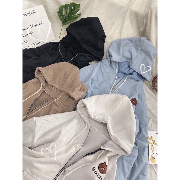 [SIEU SALE] Khoác Hoddie nỉ thêu gấu Unisex fom thụng to nhiều màu (hàng có sẵn) | BigBuy360 - bigbuy360.vn