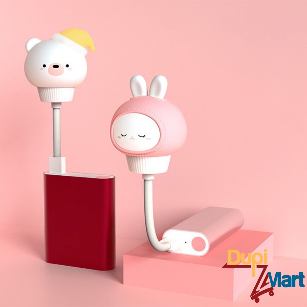 Đèn Ngủ Mini Cắm USB Hình Gấu Thỏ Mèo Có Điều Khiển Từ Xa Hẹn Giờ Cảm Ứng Chạm Điều Chỉnh Độ Sáng Đa Năng