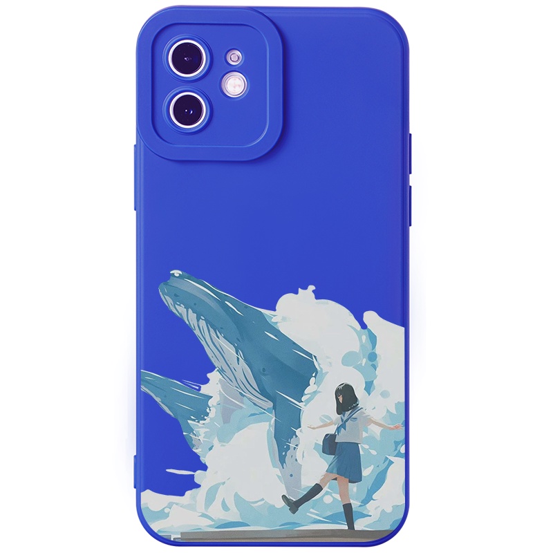 Ốp lưng JURSUE mềm chống sốc hoạt hình dễ thương đẹp cho iPhone 13 12 11 Pro Max SE 2020 X XR XS 8 7 ip 6S 6 Plus Y1939