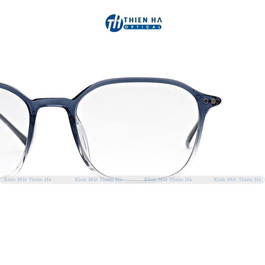 Gọng kính cận THIÊN HÀ OPTICAL vuông nam nữ form vuông càng kim loại mảnh chắc chắn nhẹ màu sắc trẻ trung TH1968