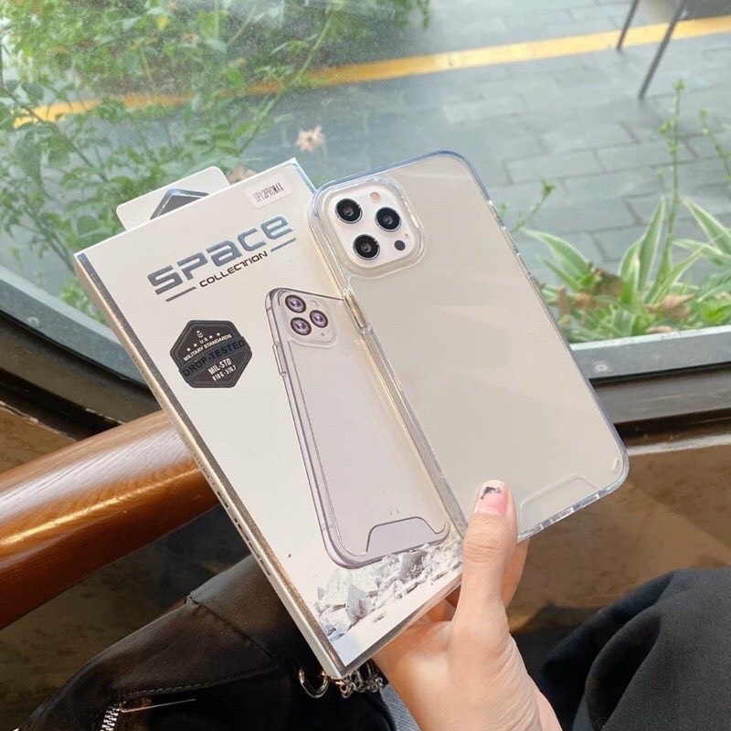 Ốp lưng iphone Space BVC trong suốt không ố màu 6/6plus/6s/6splus/7/7plus/8/8plus/x/xr/xs/11/12/13/pro/max/plus/promax