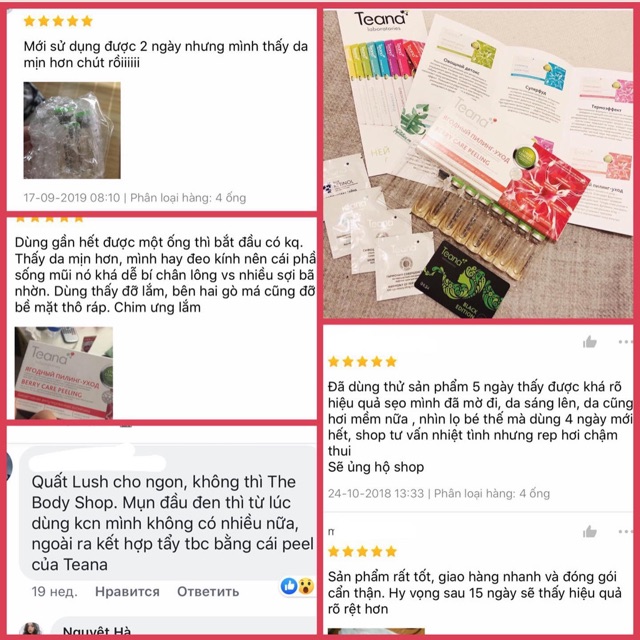 [Date SALE]Serum Teana Stress Control Berry Care Peeling tẩy da chết hoá học nhẹ nhàng, làm da bóng mịn, se lỗ chân lông