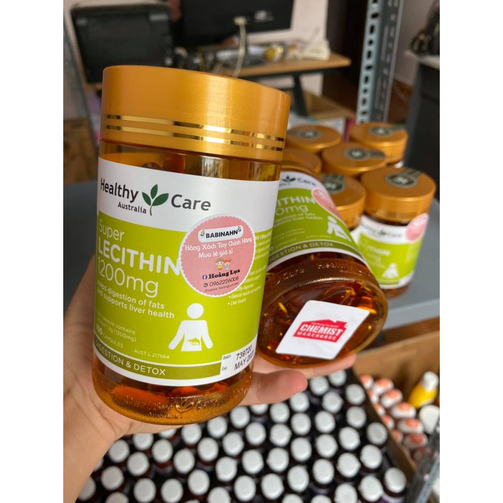 Mầm đậu nành Healthy Care Super Lecithin 100v đẹp da, đào thải độc tố gan, cân bằng nội tiết tố (date 2024) | BigBuy360 - bigbuy360.vn