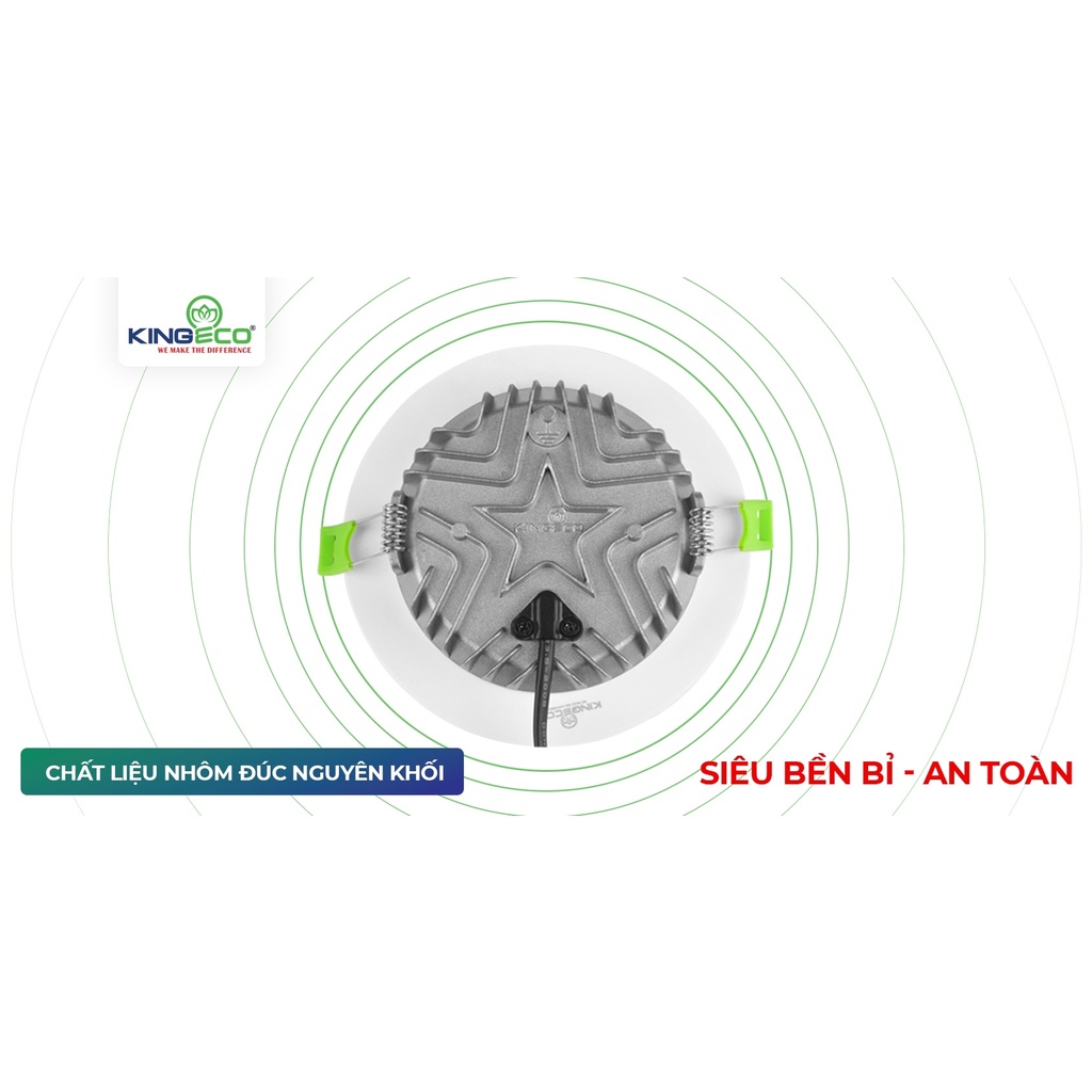 Đèn led âm trần trang trí đèn downlight Hàng chính hãng KINGLED cao cấp công suất 7w 9w 12w thiết bị điện
