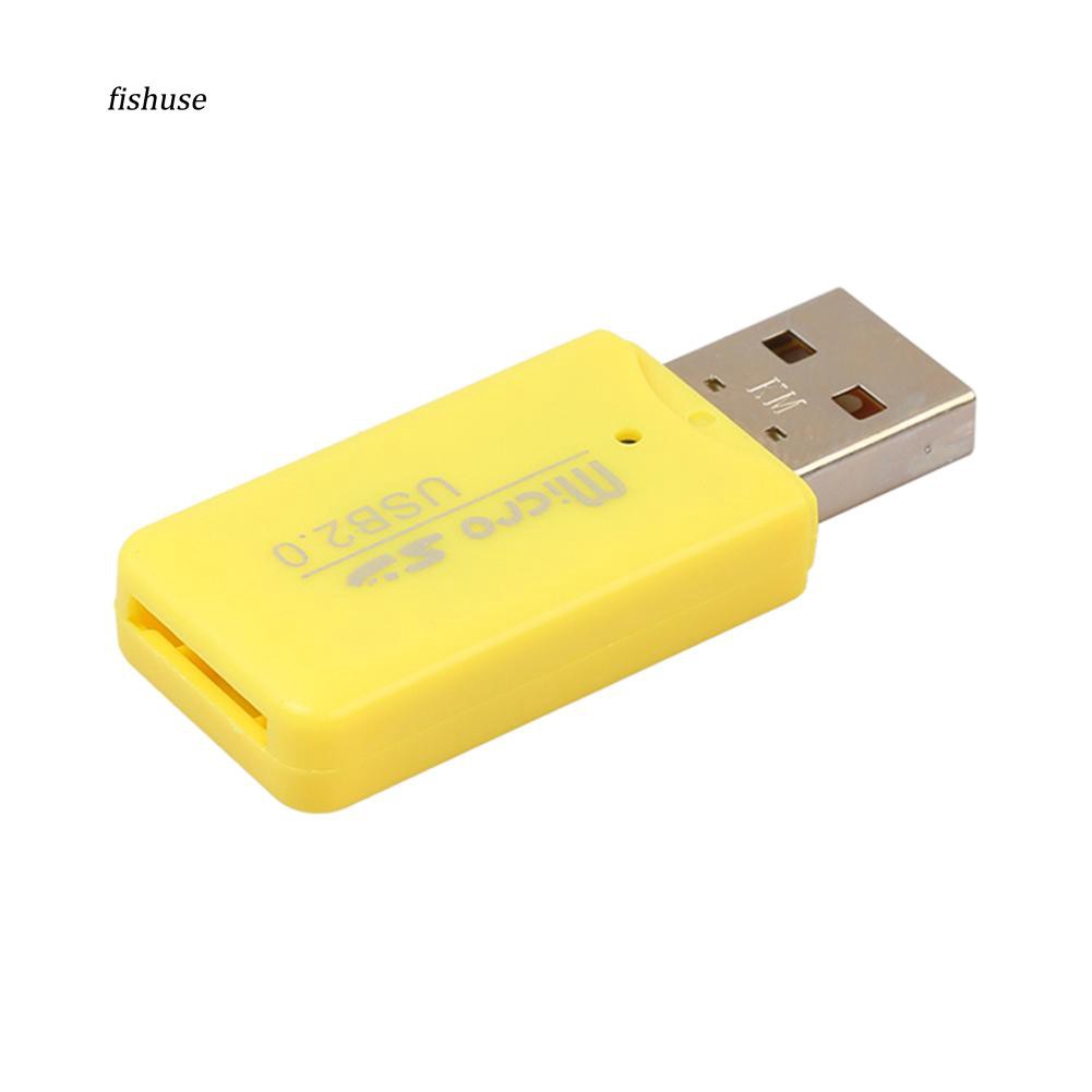 Đầu đọc thẻ Micro SD cổng kết nối USB nhiều màu sắc tiện lợi