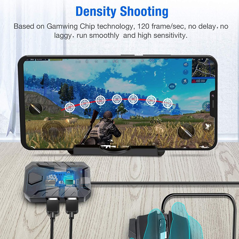 G-Mix Lite - Bộ chuyển đổi chơi PUBG, Free Fire chuyên cho Android, kết nối có dây cực mượt | BigBuy360 - bigbuy360.vn