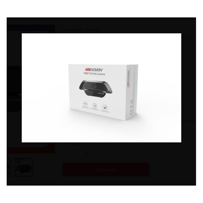 Webcam HIKVISION DS-U02 (1920 × 1080) tích hợp micro-hàng chính hãng mới full box