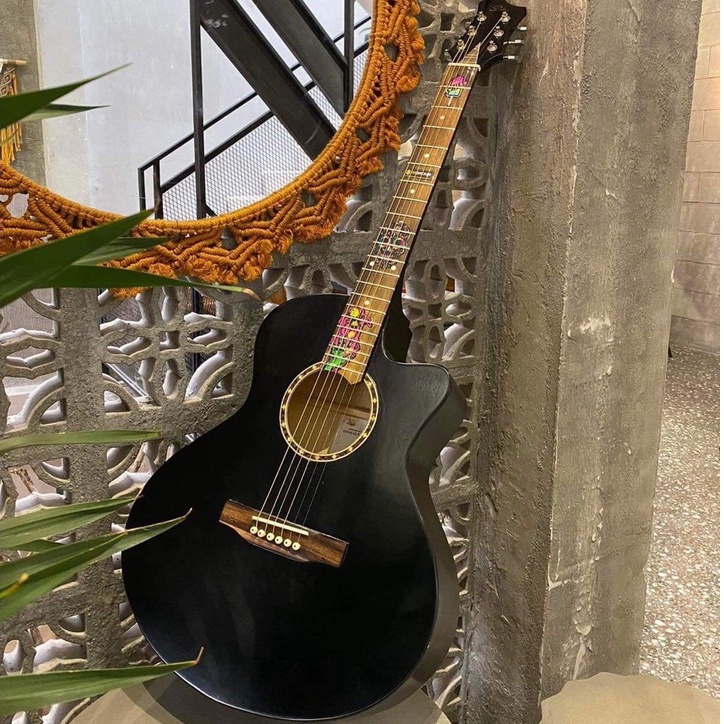 [MÃ giảm 40K]Đàn Guitar Acoustic Chính Hãng ST.Real Mã ST-X1 Có Ty Chỉnh Cần Chất Liệu Gỗ Nhập Khẩu Màu Đen