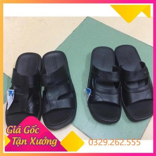 (Siêu Sale) Dép asia nam giả da nhựa tổng hợp siêu nhẹ