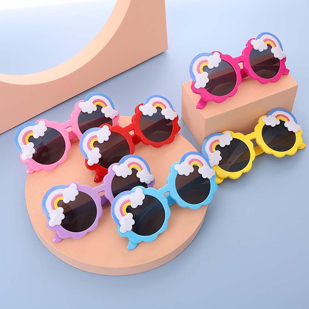 Kính Mát Tròng Màu Cầu Vồng Dễ Thương Phong Cách Hàn Quốc WMES15H Cho Bé Gái