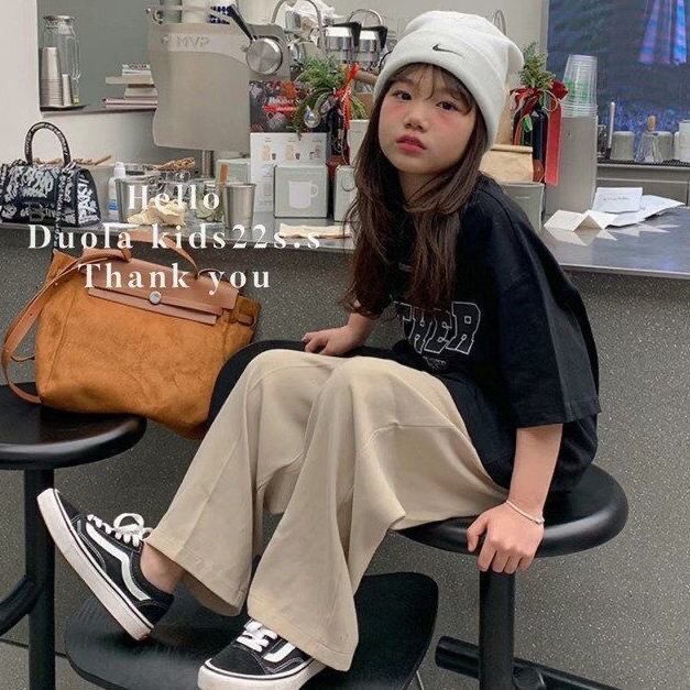 Áo Thun Cotton Tay Ngắn Phong Cách Hàn Quốc Thời Trang Mùa Hè Hàng Mới Dành Cho Bé Gái 2022