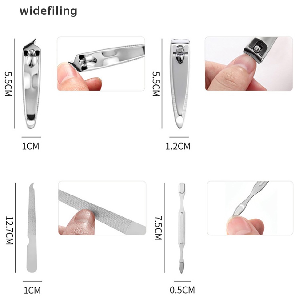 Bộ 7 Dụng Cụ Chăm Sóc Móng Tay Bằng Thép Không Gỉ