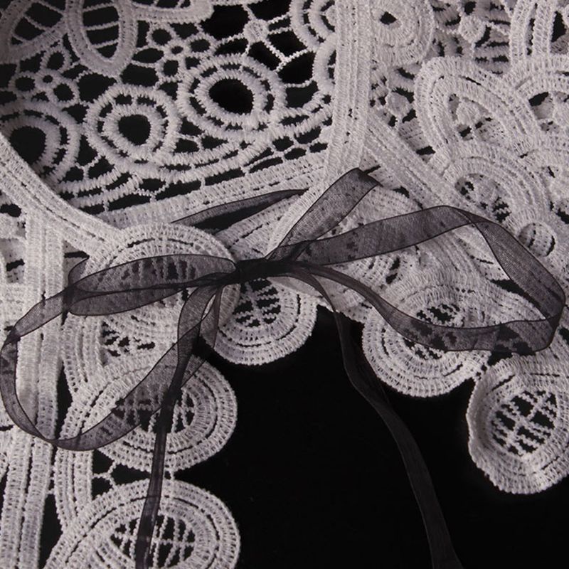 Youyo Áo Sơ Mi Giả Phối Ren Khoét Rỗng Thời Trang Cho Nữ Deta