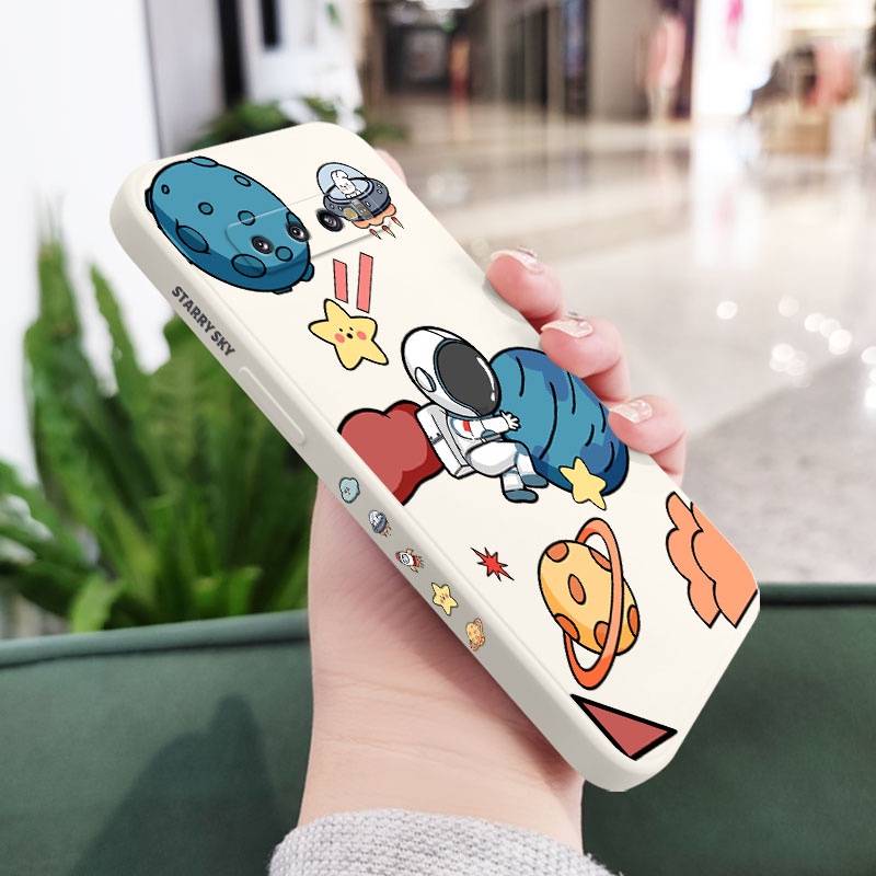 Ốp Điện Thoại Mềm Hình Phi Hành Gia Sáng Tạo Cho Samsung Galaxy S10 S10E Plus S9 Plus